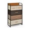 4-tier Organizer Tower Steel Frame Wooden Top Storage With 5-drawer Dresser